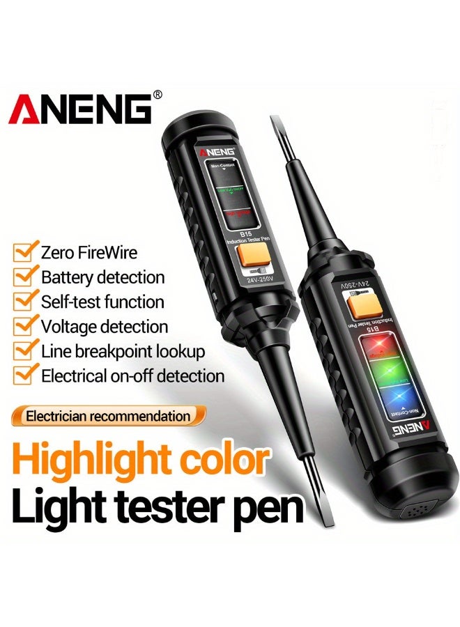 ANENG جهاز اختبار الكشف عن التيار المباشر NENG B15 مع ضوء مؤشر - Image 1